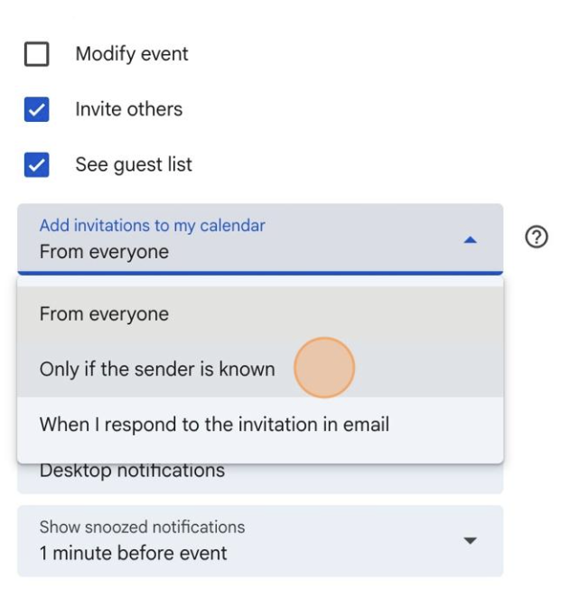 Only if the sender is known